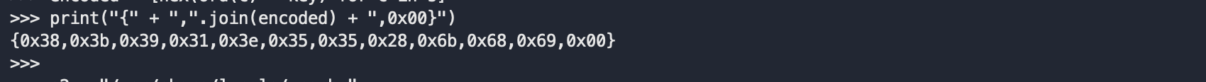 XOR 生成万能密码字节数组